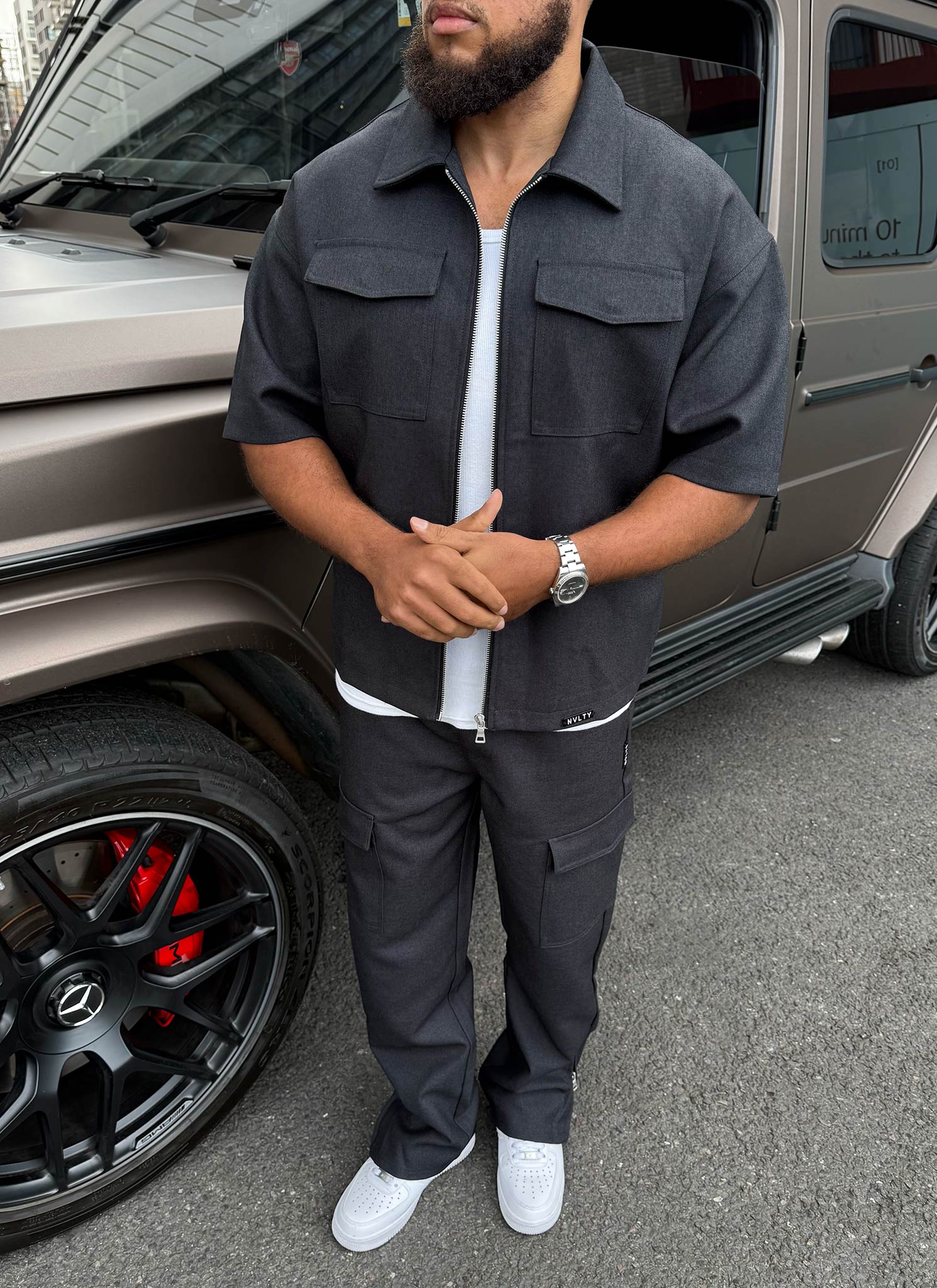 Tailored Militant Shirt - Black