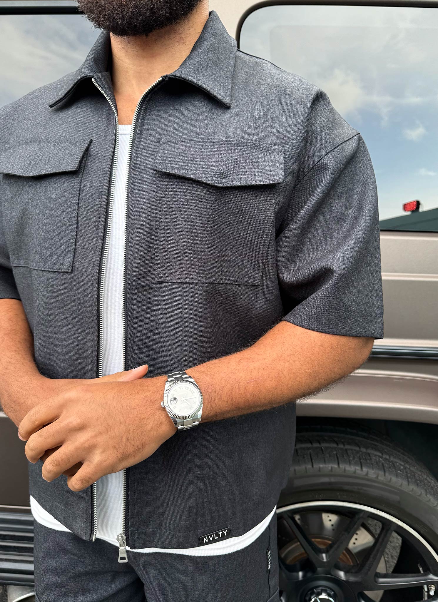 Tailored Militant Shirt - Black