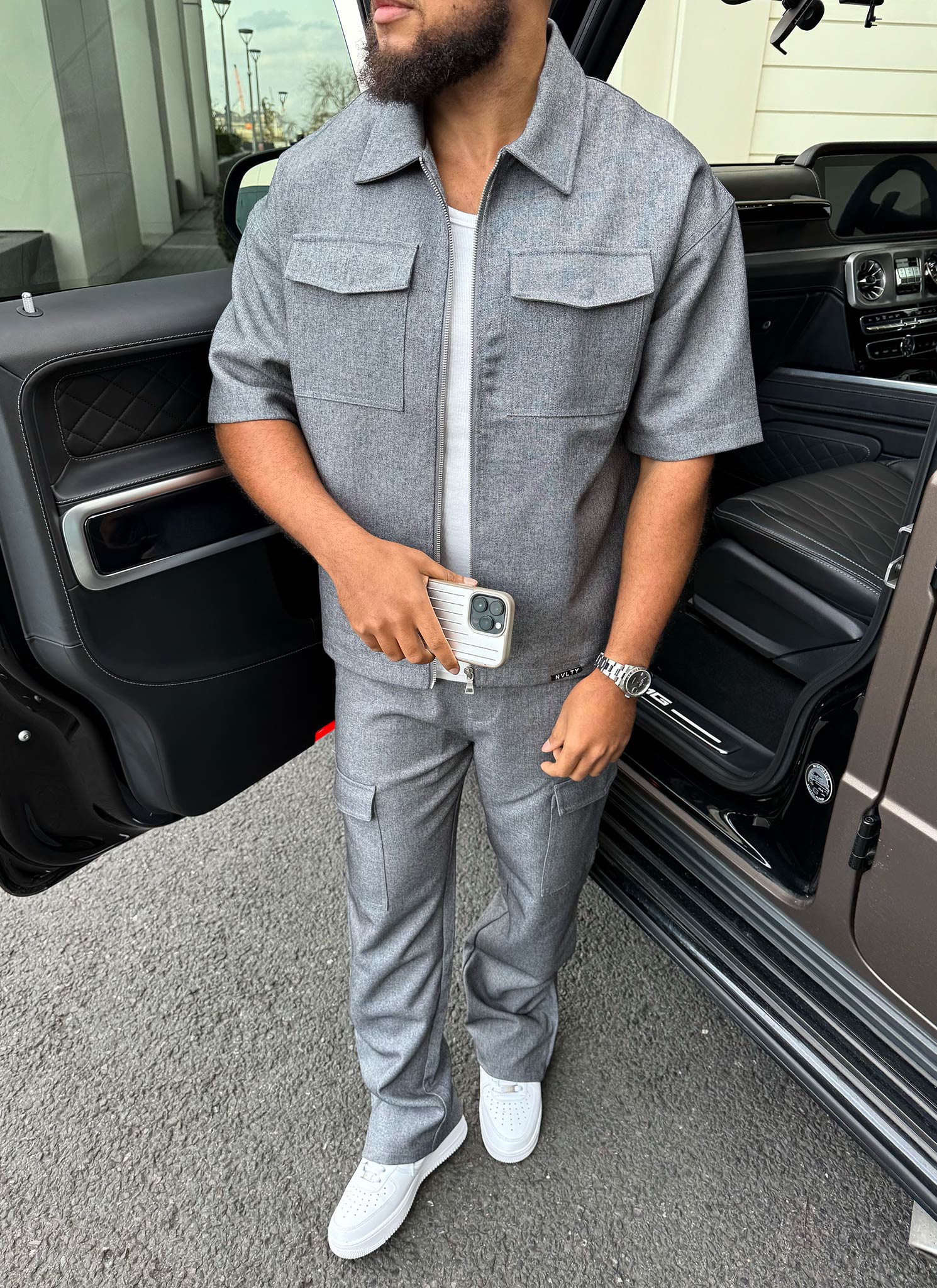 Tailored Militant Shirt - Grey