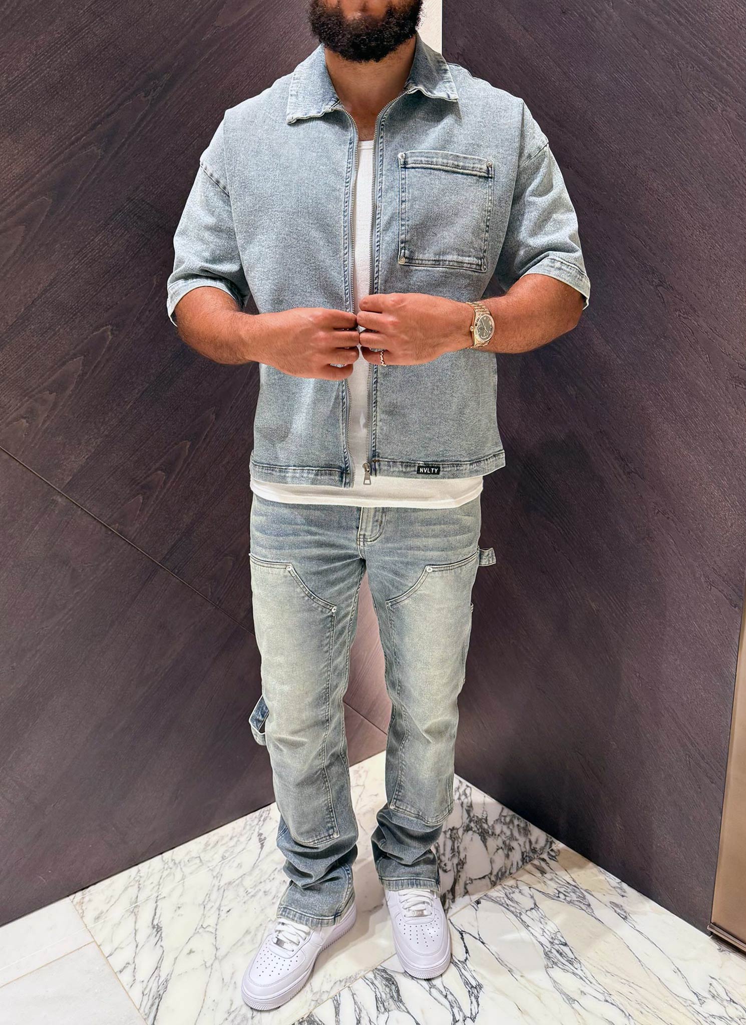 Vintage Carpenter Rivet Jeans - Blue