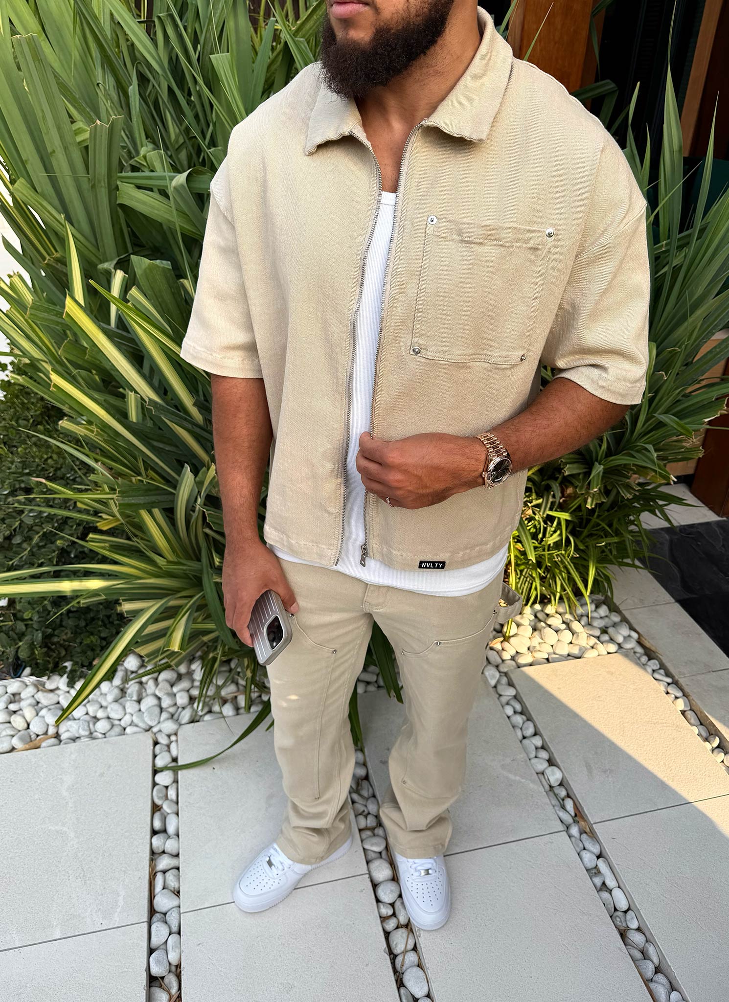 Vintage Carpenter Rivet Jeans - Stone