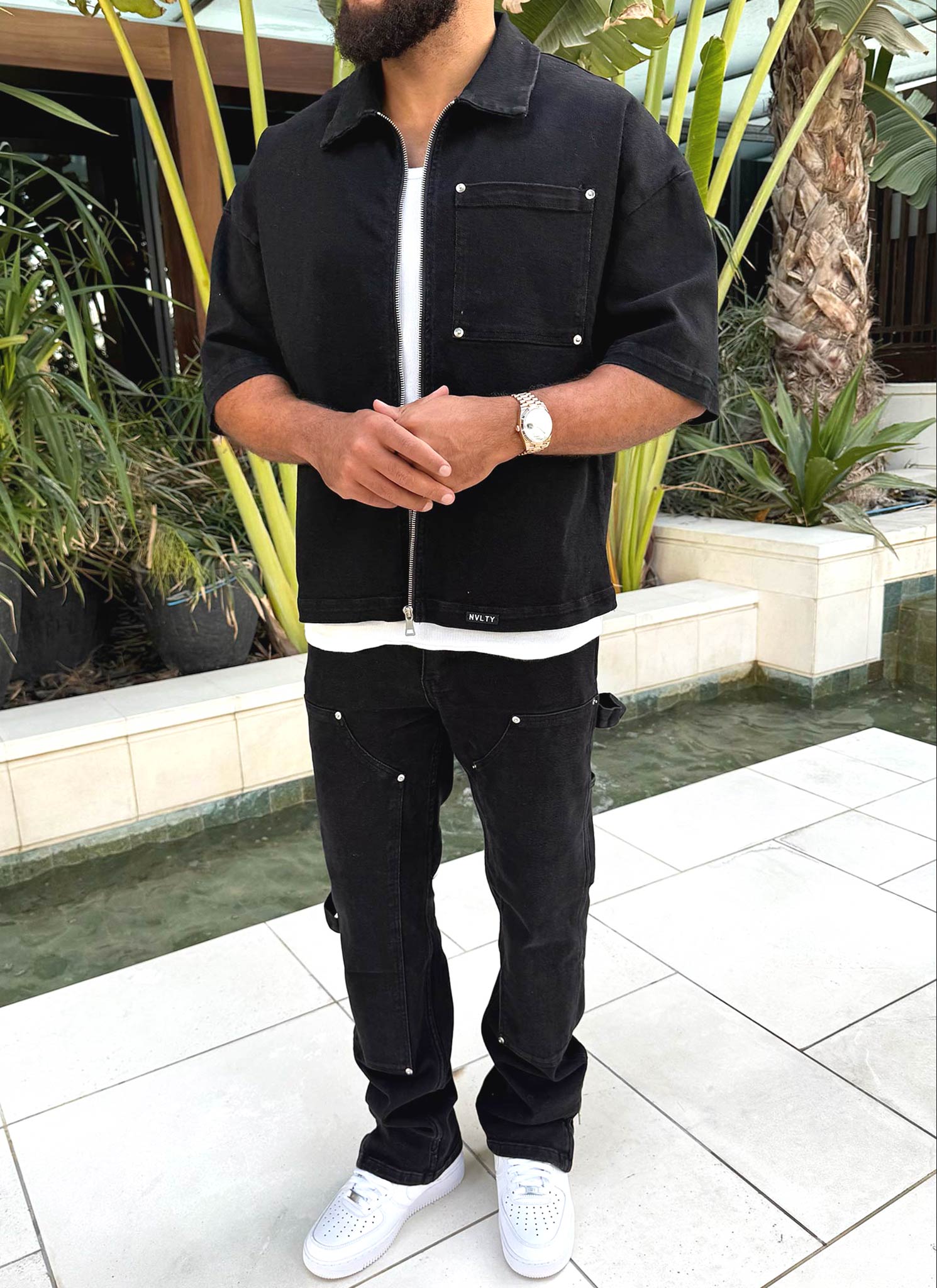 Vintage Carpenter Rivet Jeans - Black