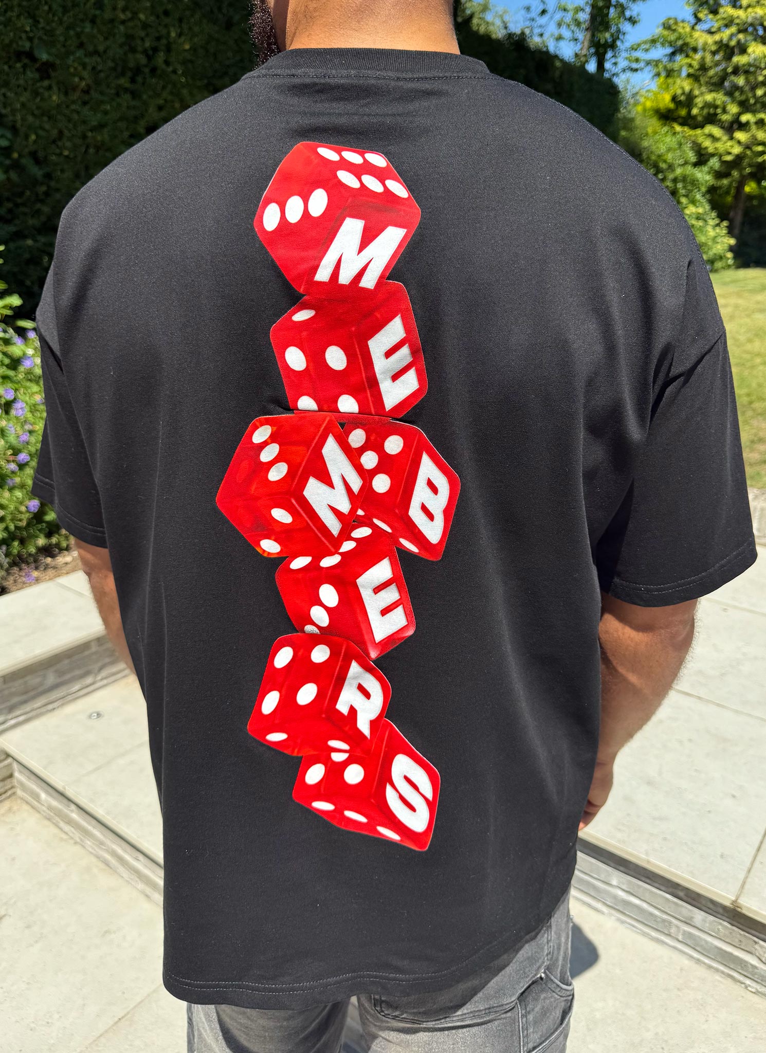 Members Dice T-Shirt - Black