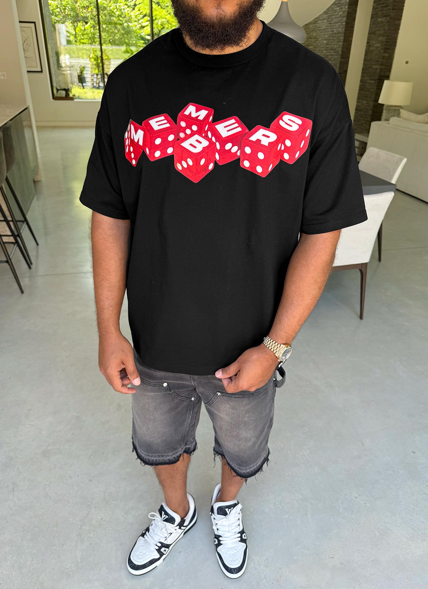 Members Dice T-Shirt - Black