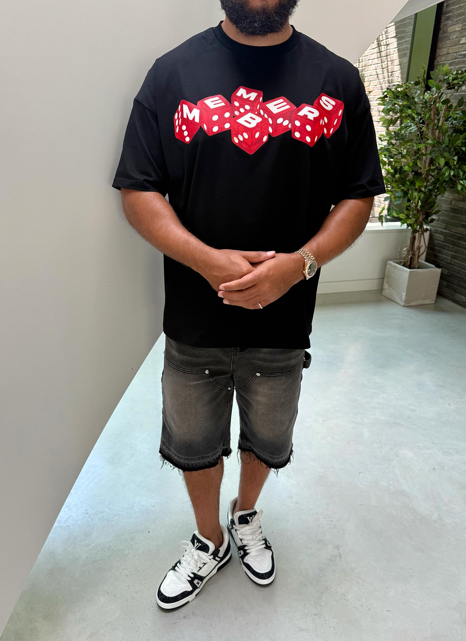 Members Dice T-Shirt - Black