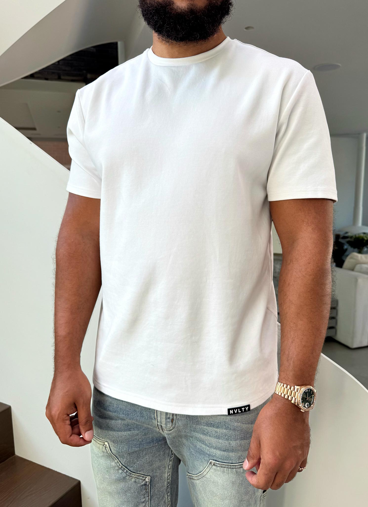 Luxe Cotton T-Shirt - White