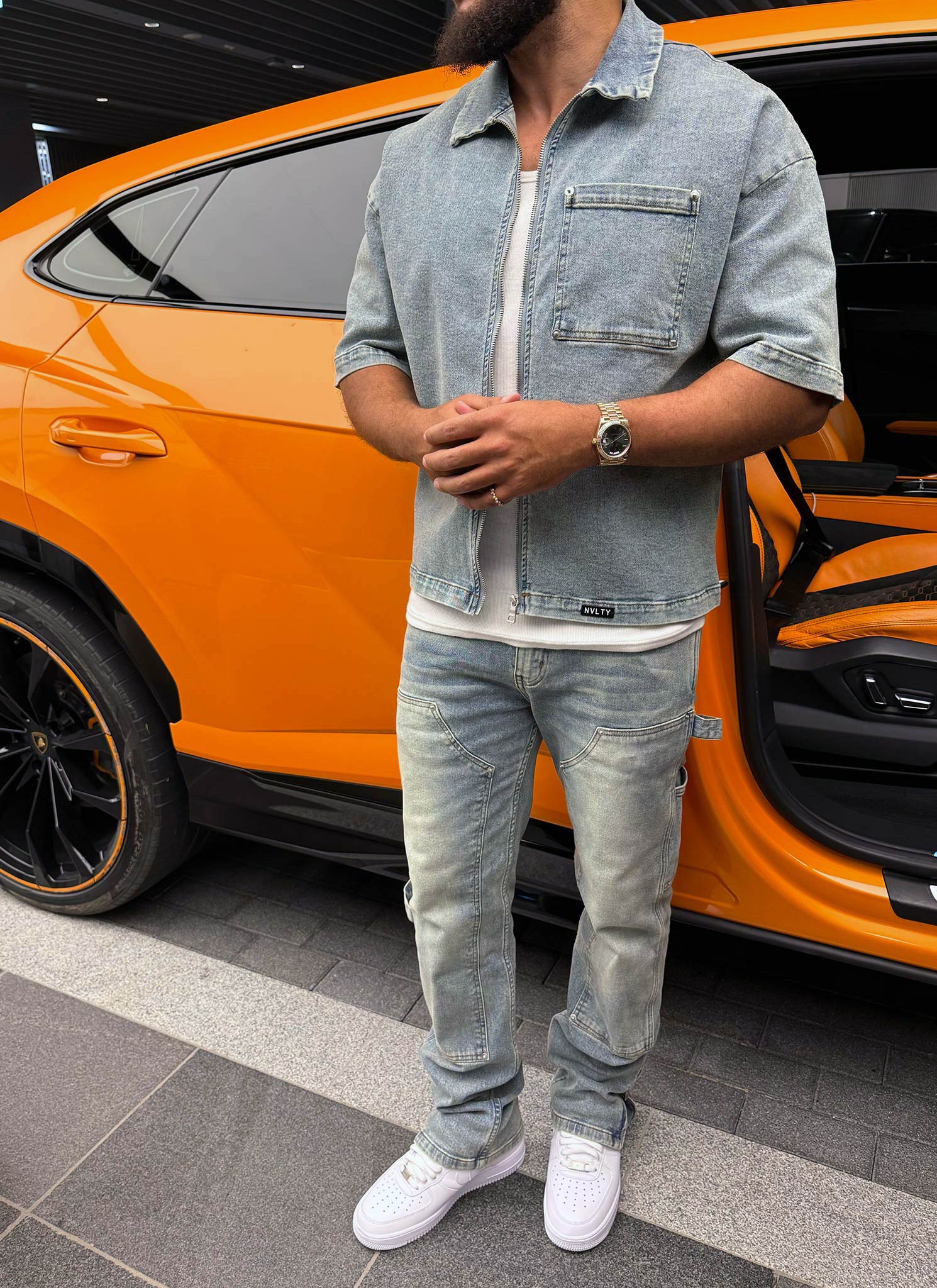 Vintage Carpenter Rivet Jeans - Blue