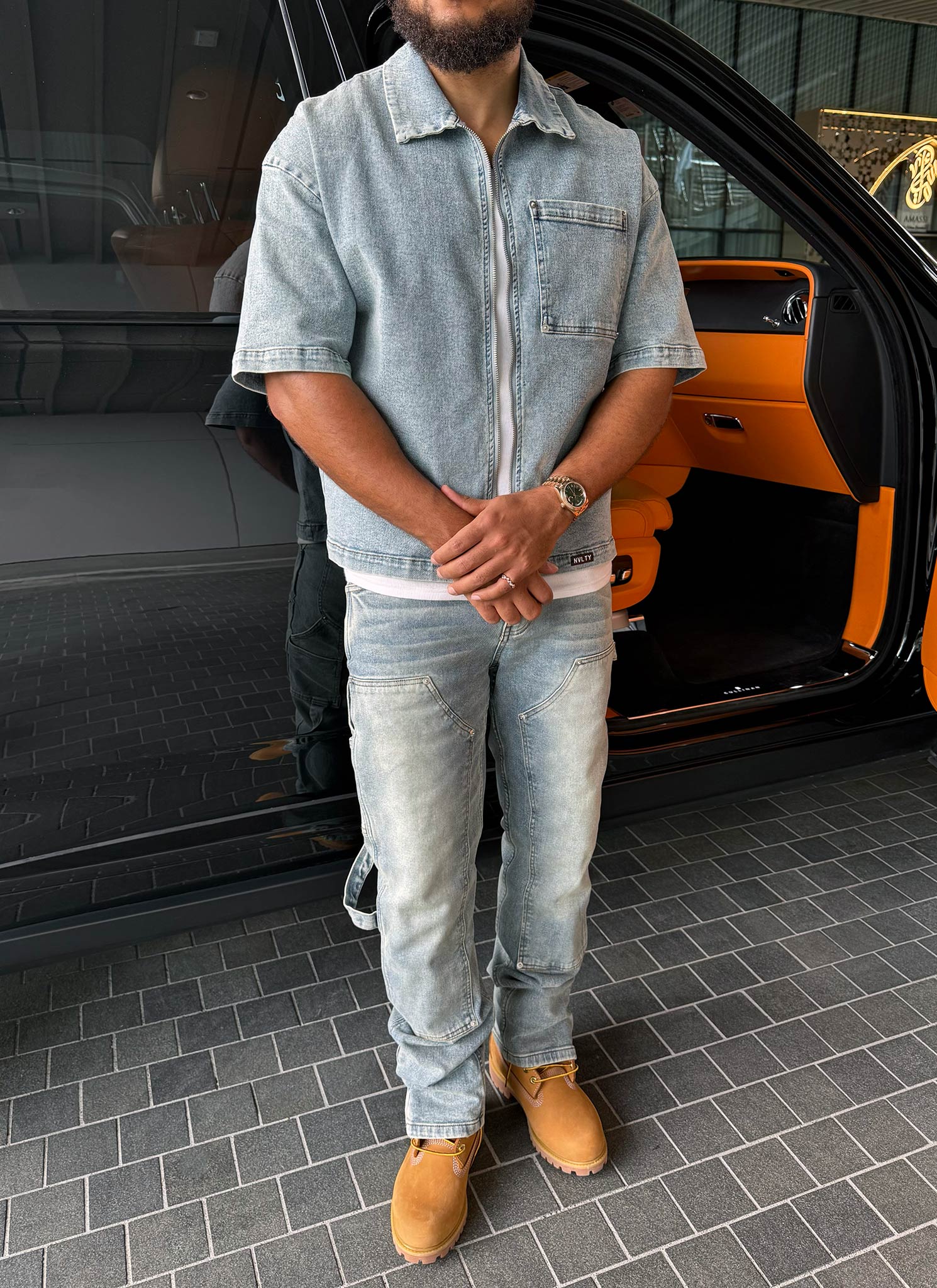 Vintage Carpenter Rivet Jeans - Blue