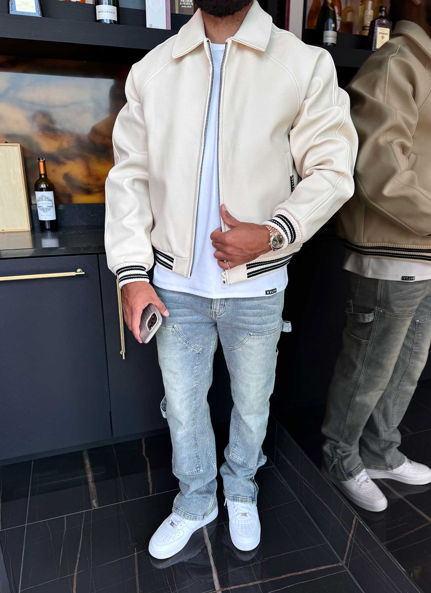 Aviator Jacket - Ivory