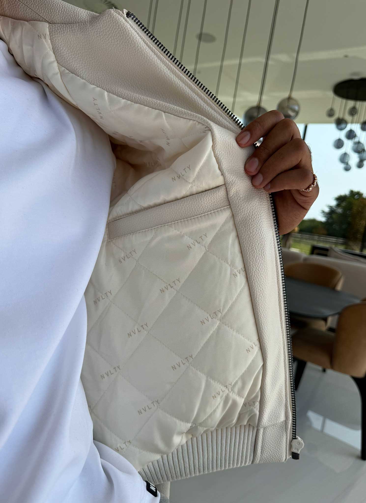 Aviator Jacket - Ivory