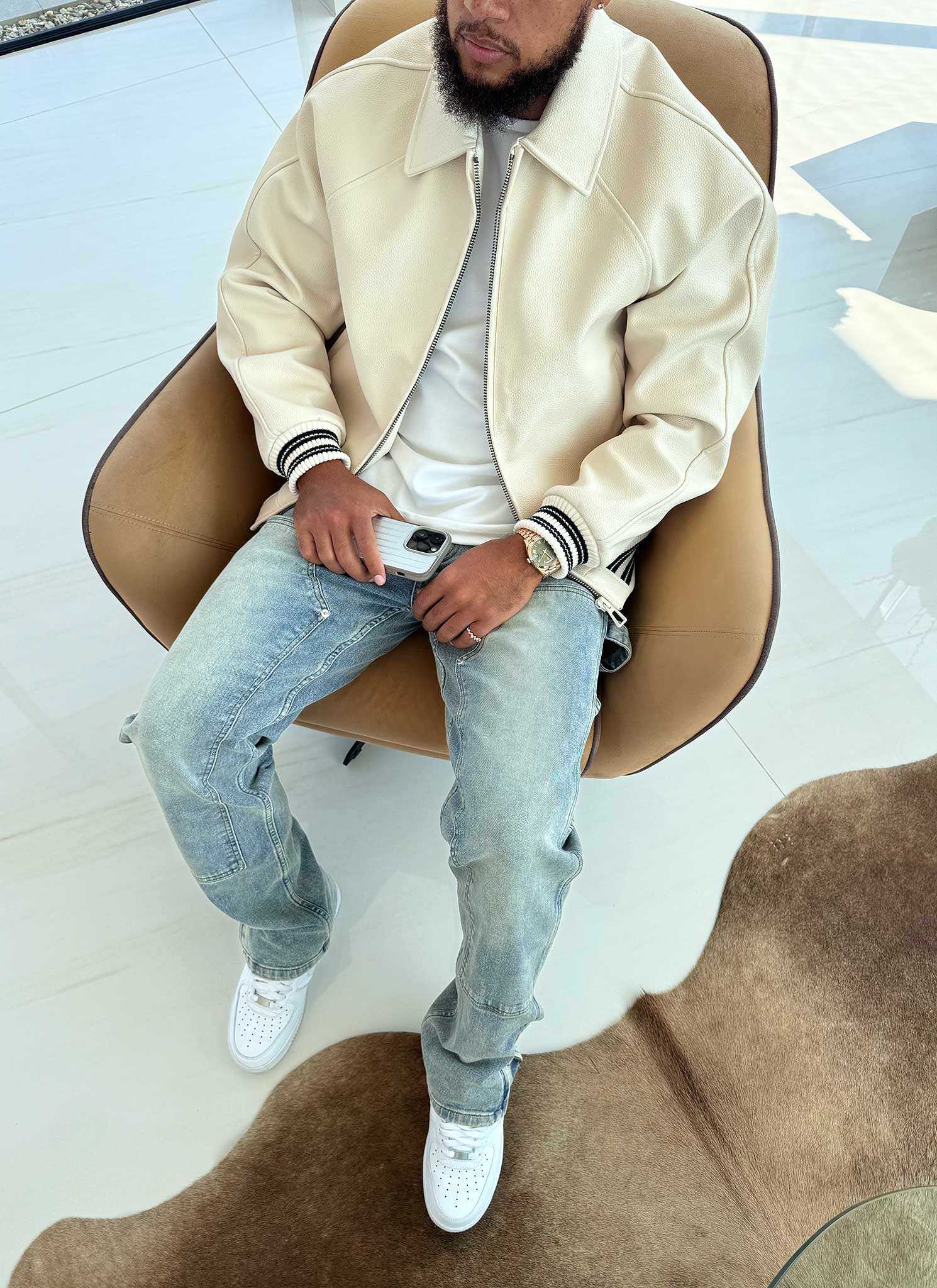 Aviator Jacket - Ivory