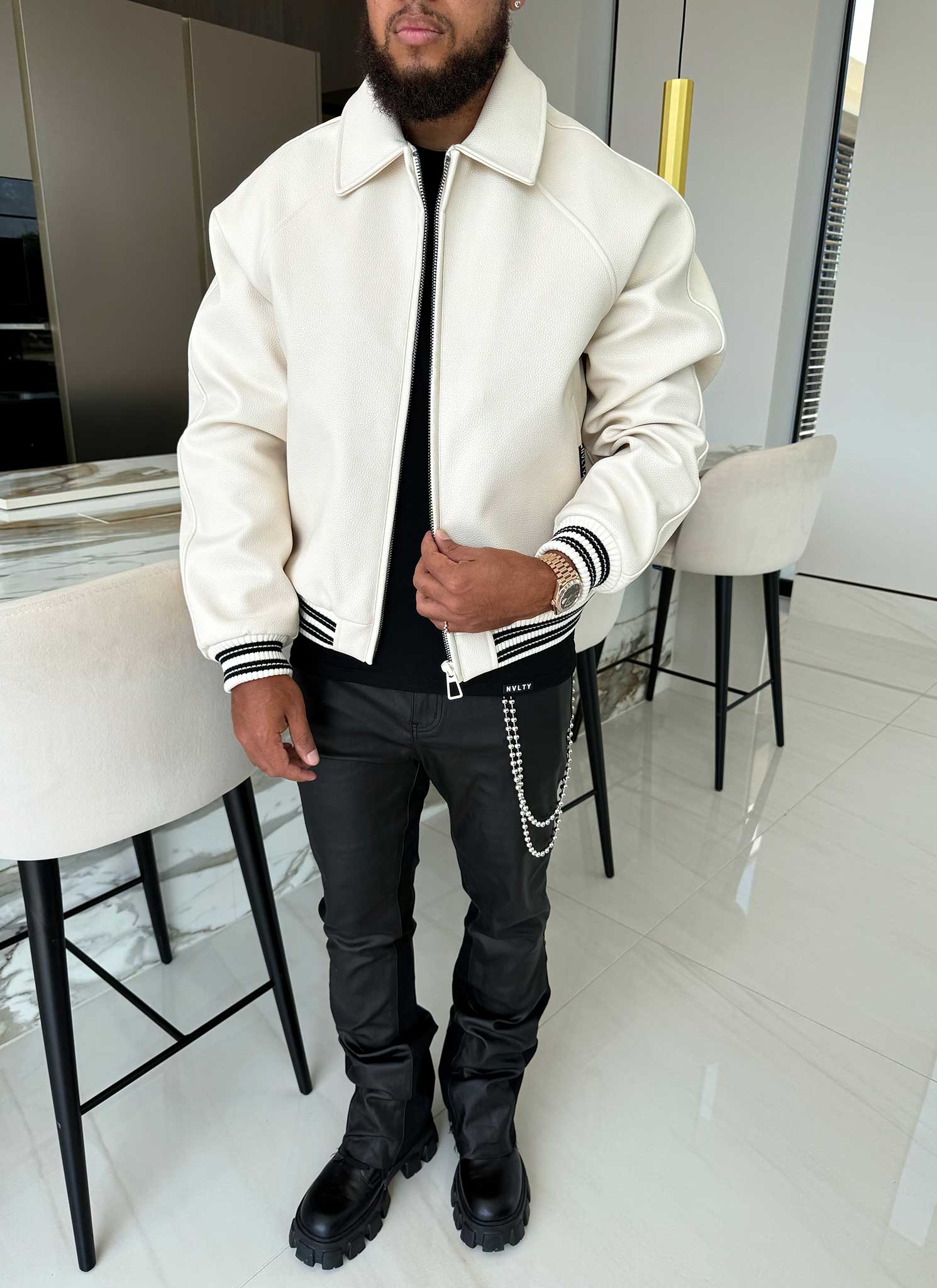 Aviator Jacket - Ivory