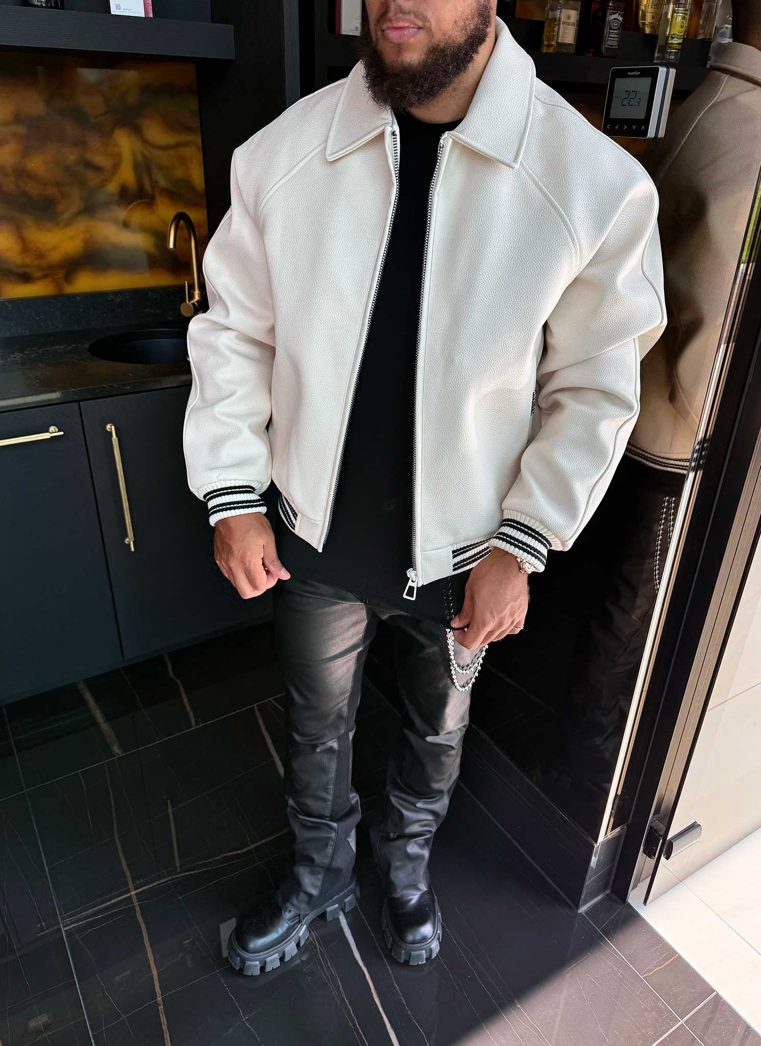 Aviator Jacket - Ivory