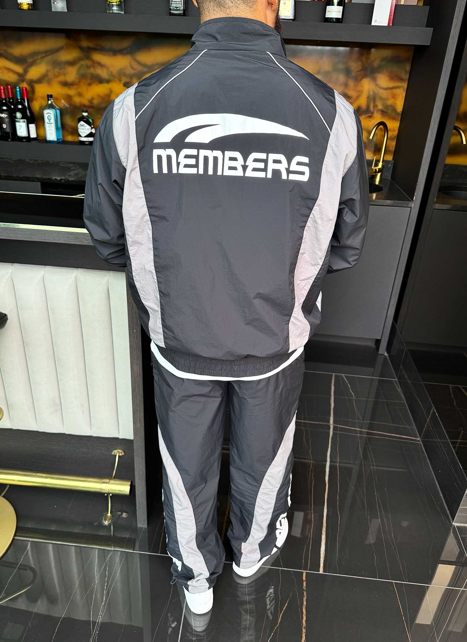 Members Track Jacket - Black