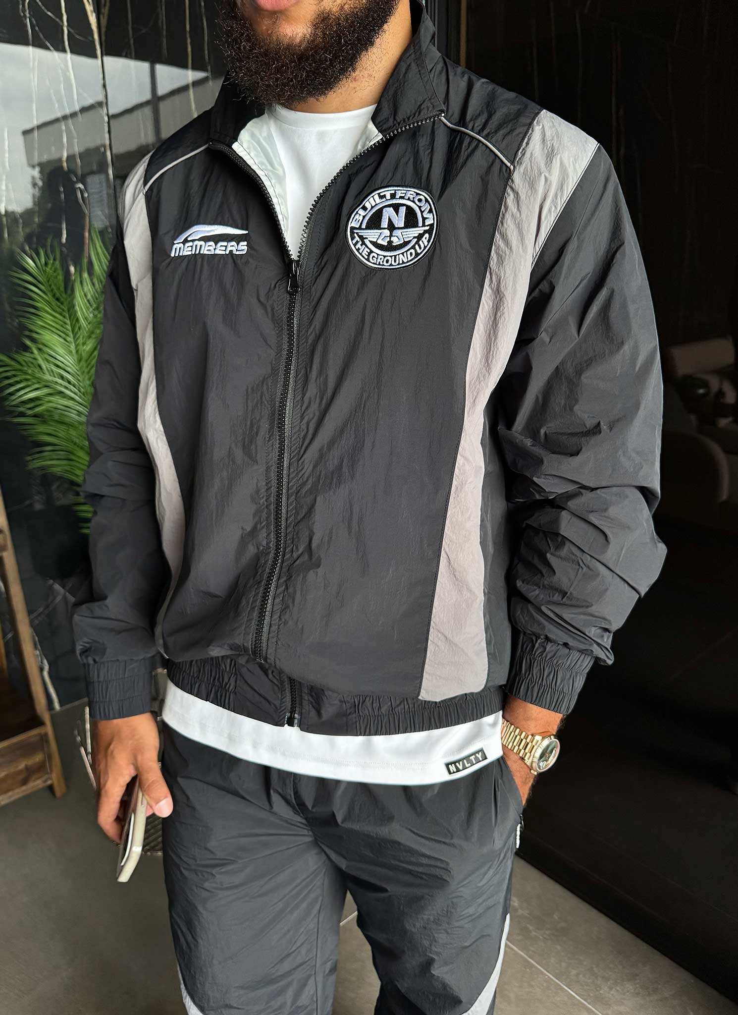 Members Track Jacket - Black