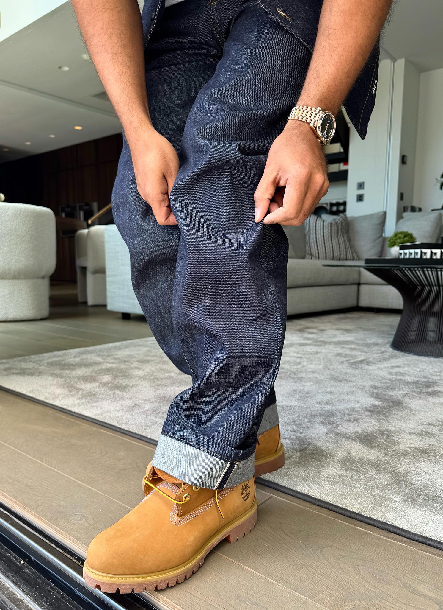 Structured Selvedge Jeans - Indigo