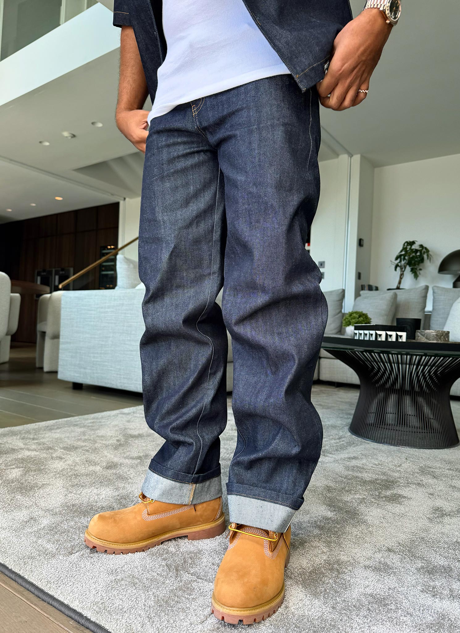 Structured Selvedge Jeans - Indigo