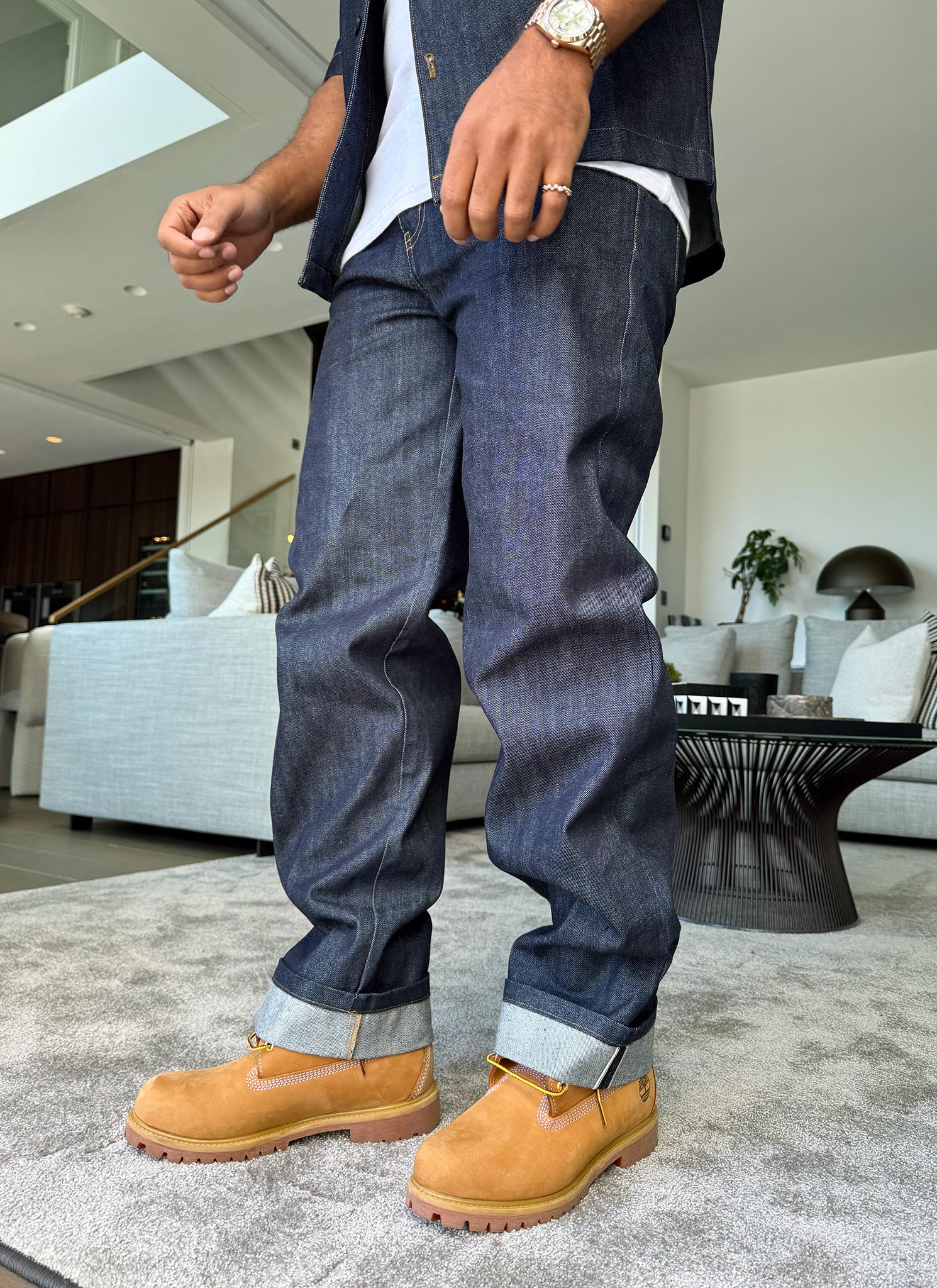 Structured Selvedge Jeans - Indigo