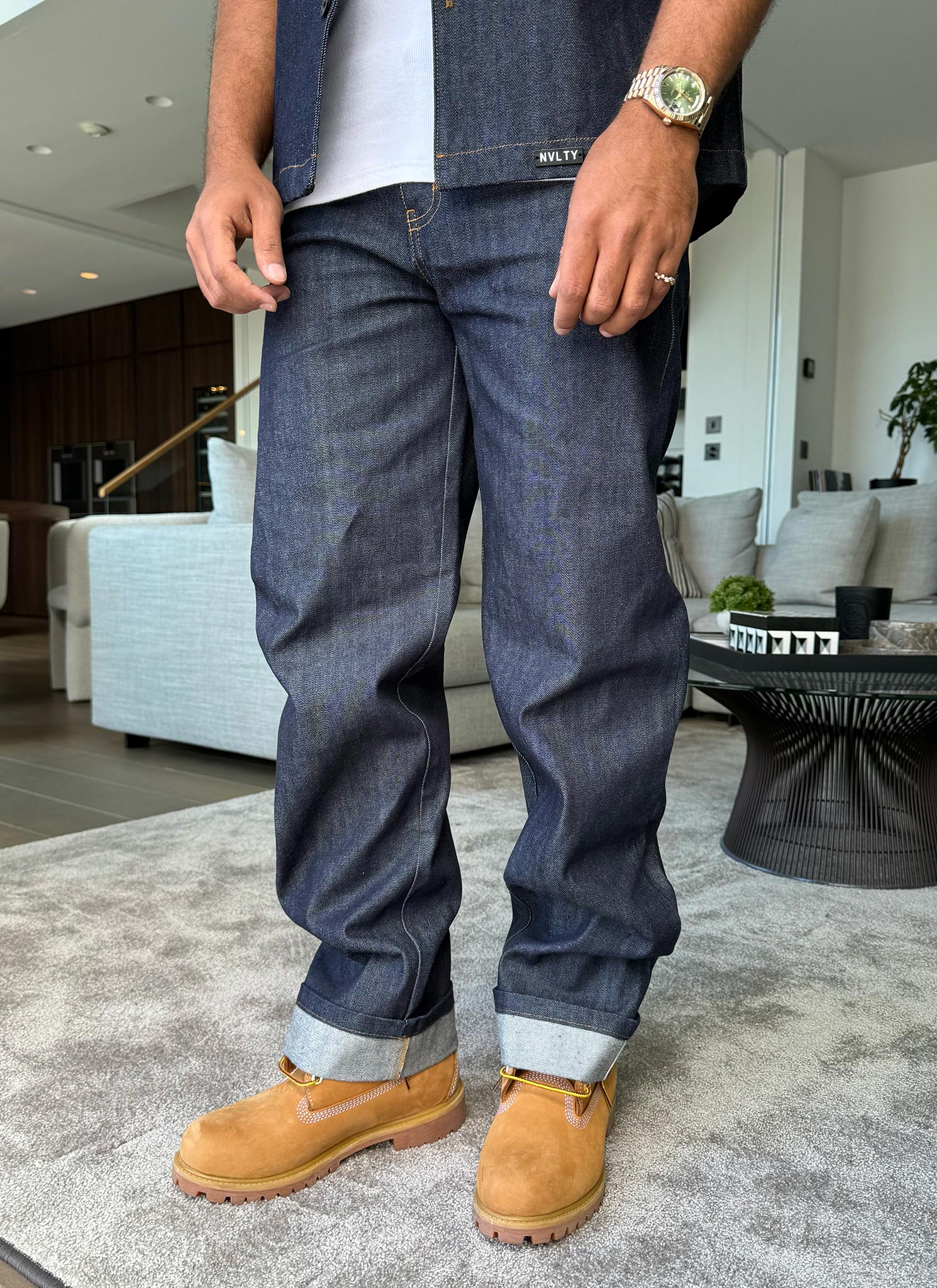 Structured Selvedge Jeans - Indigo
