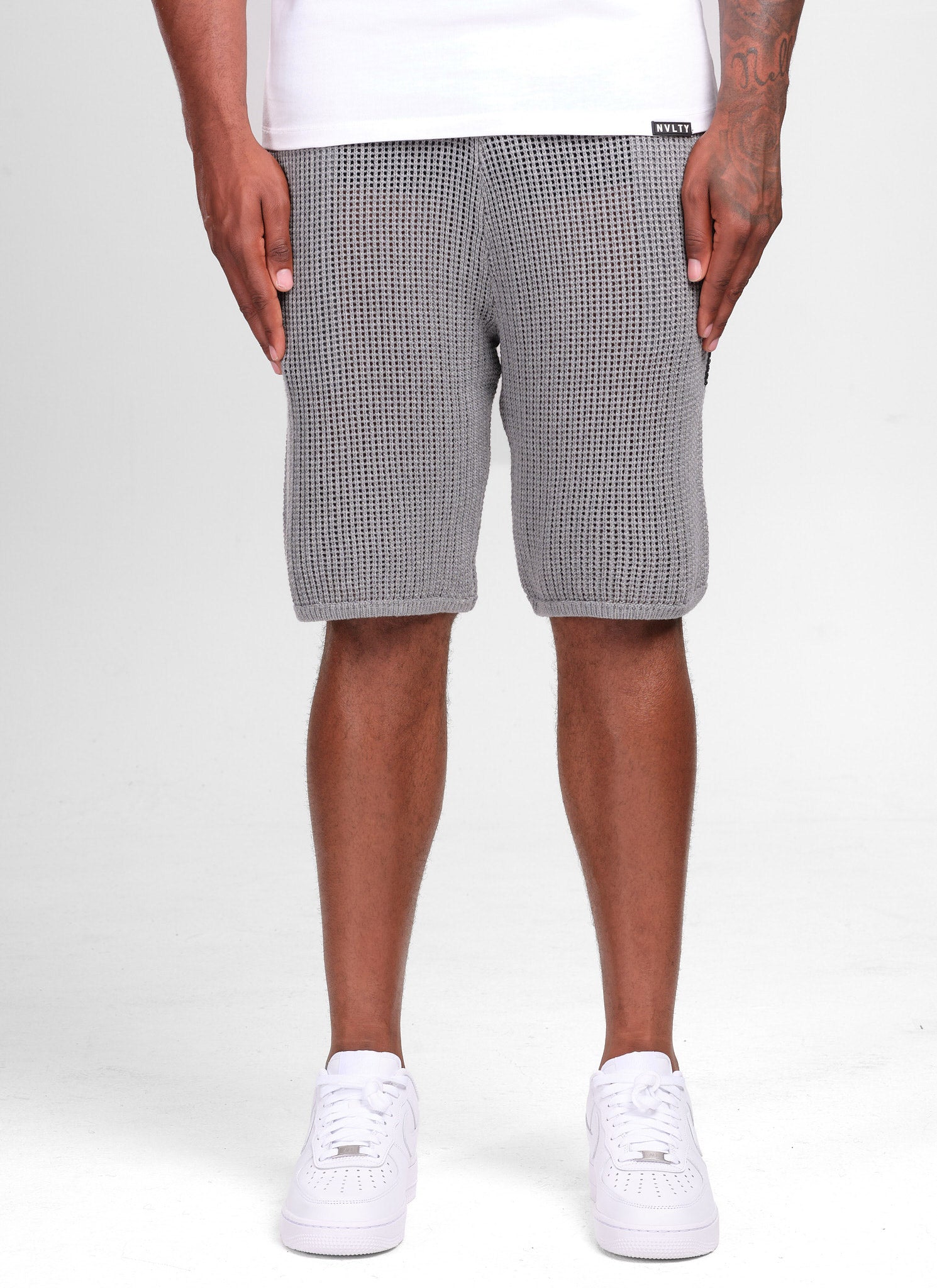 Knitted Shorts - Grey