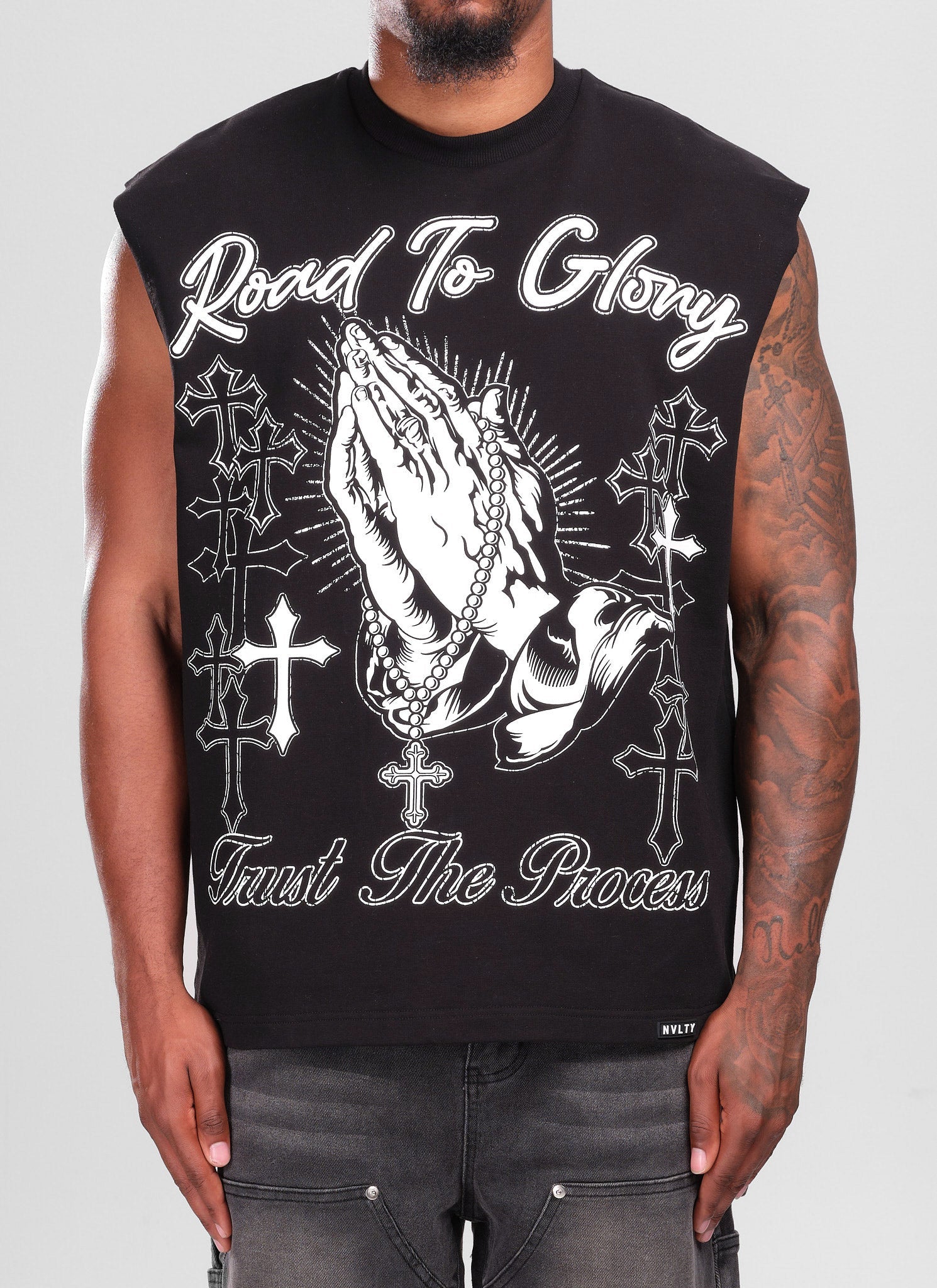 Road To Glory Sleeveless T-Shirt - Black
