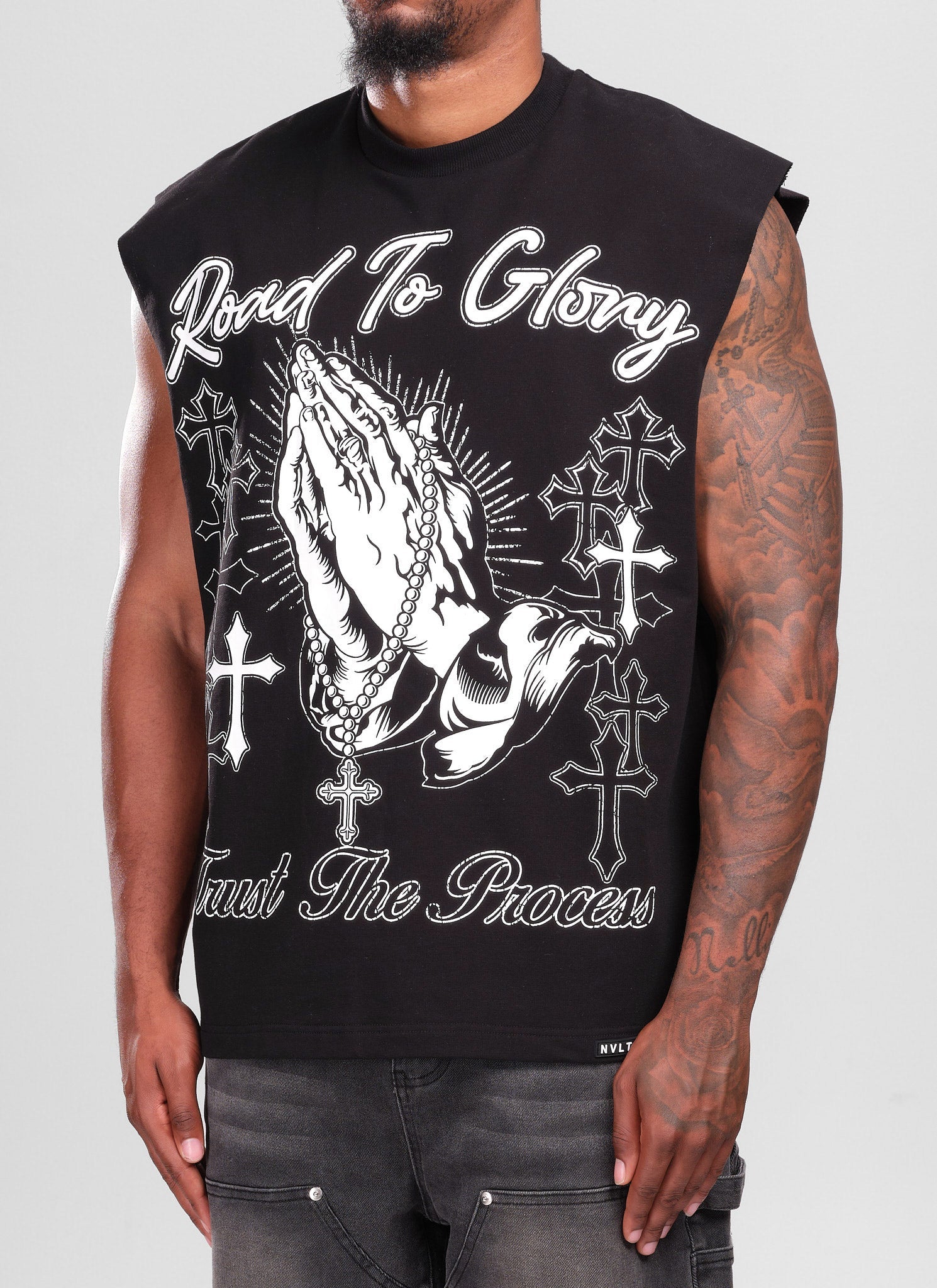 Road To Glory Sleeveless T-Shirt - Black