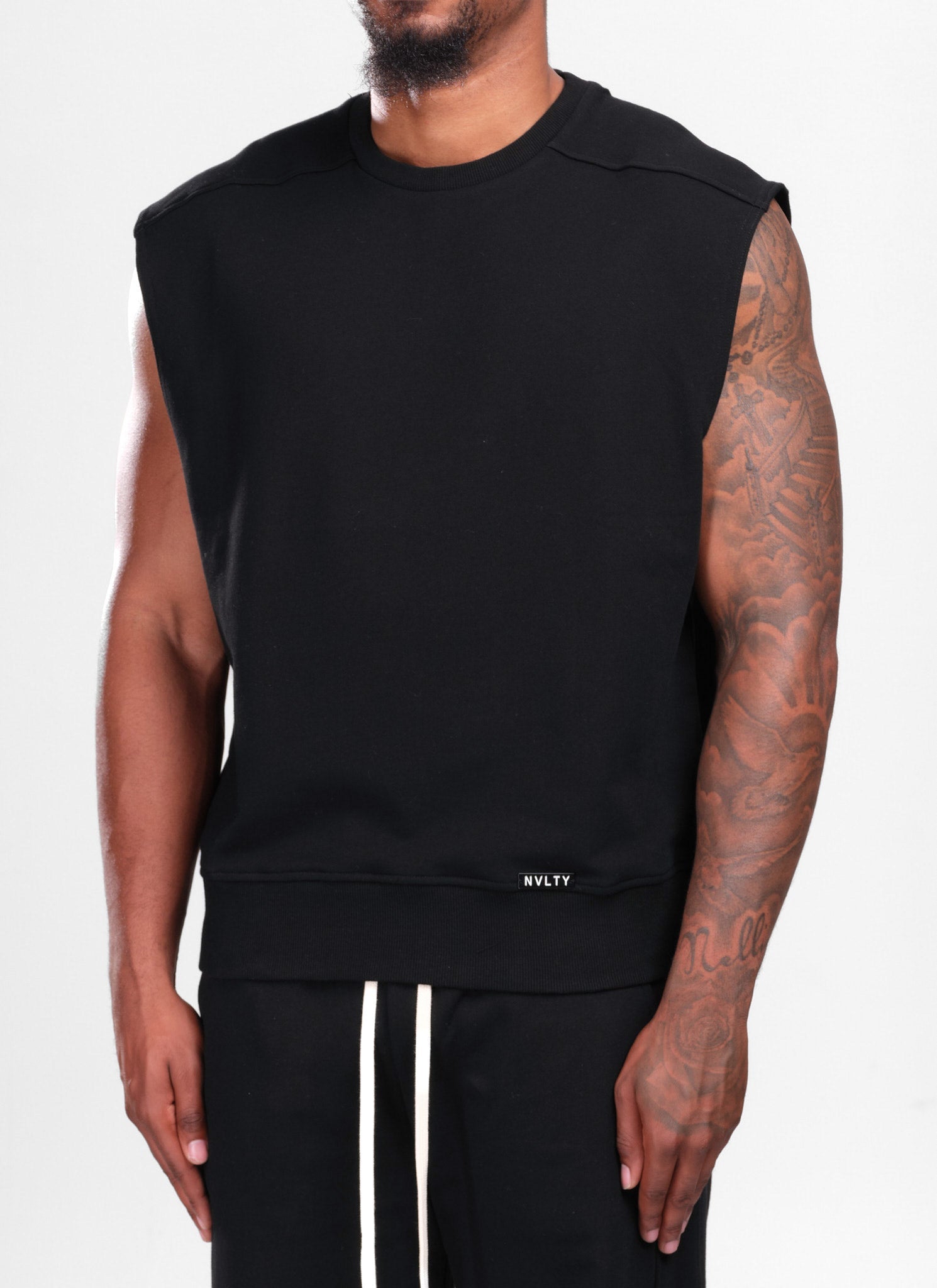 Sleeveless Sweatshirt - Black