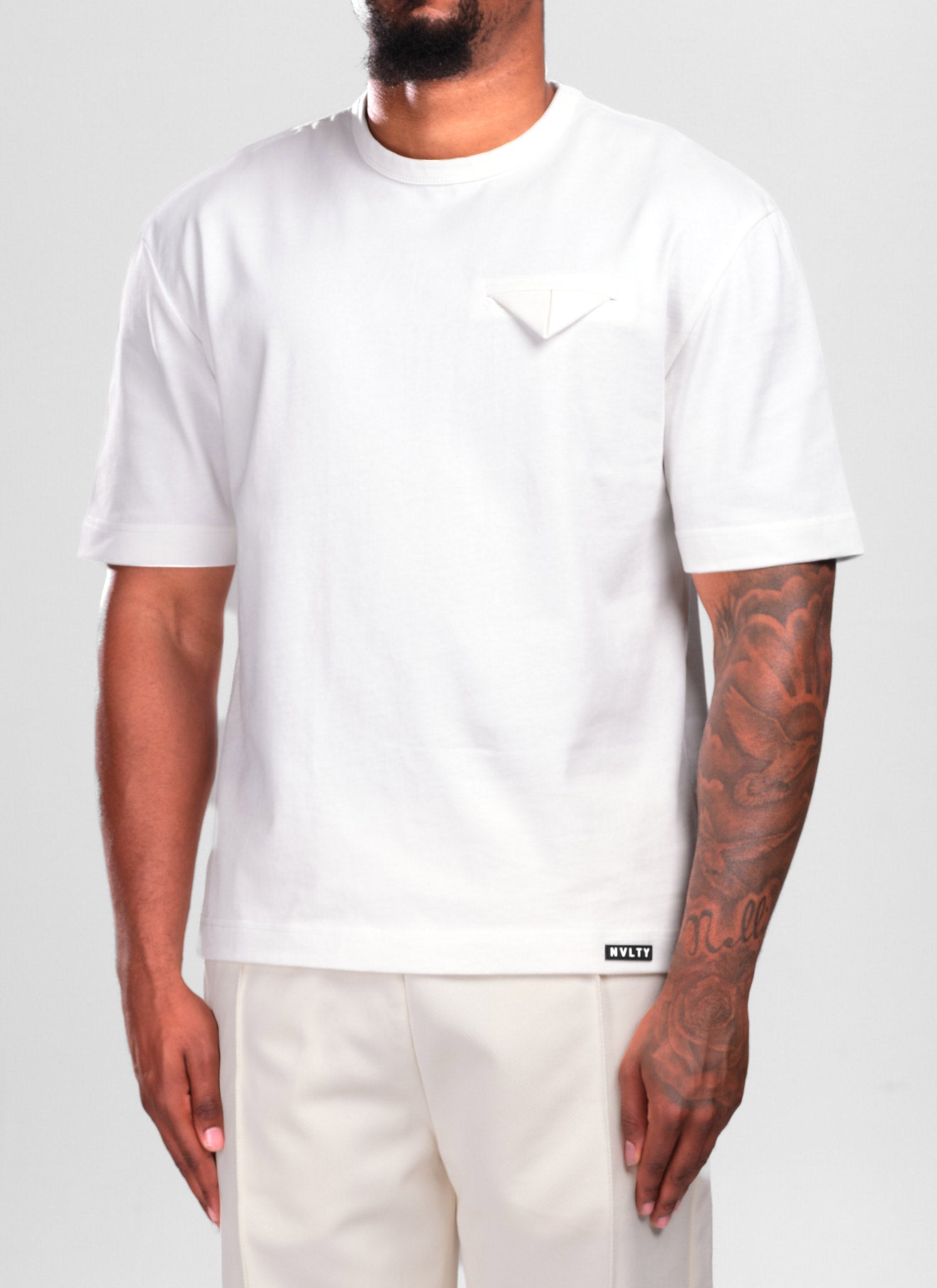 Pocket Square T-Shirt - White