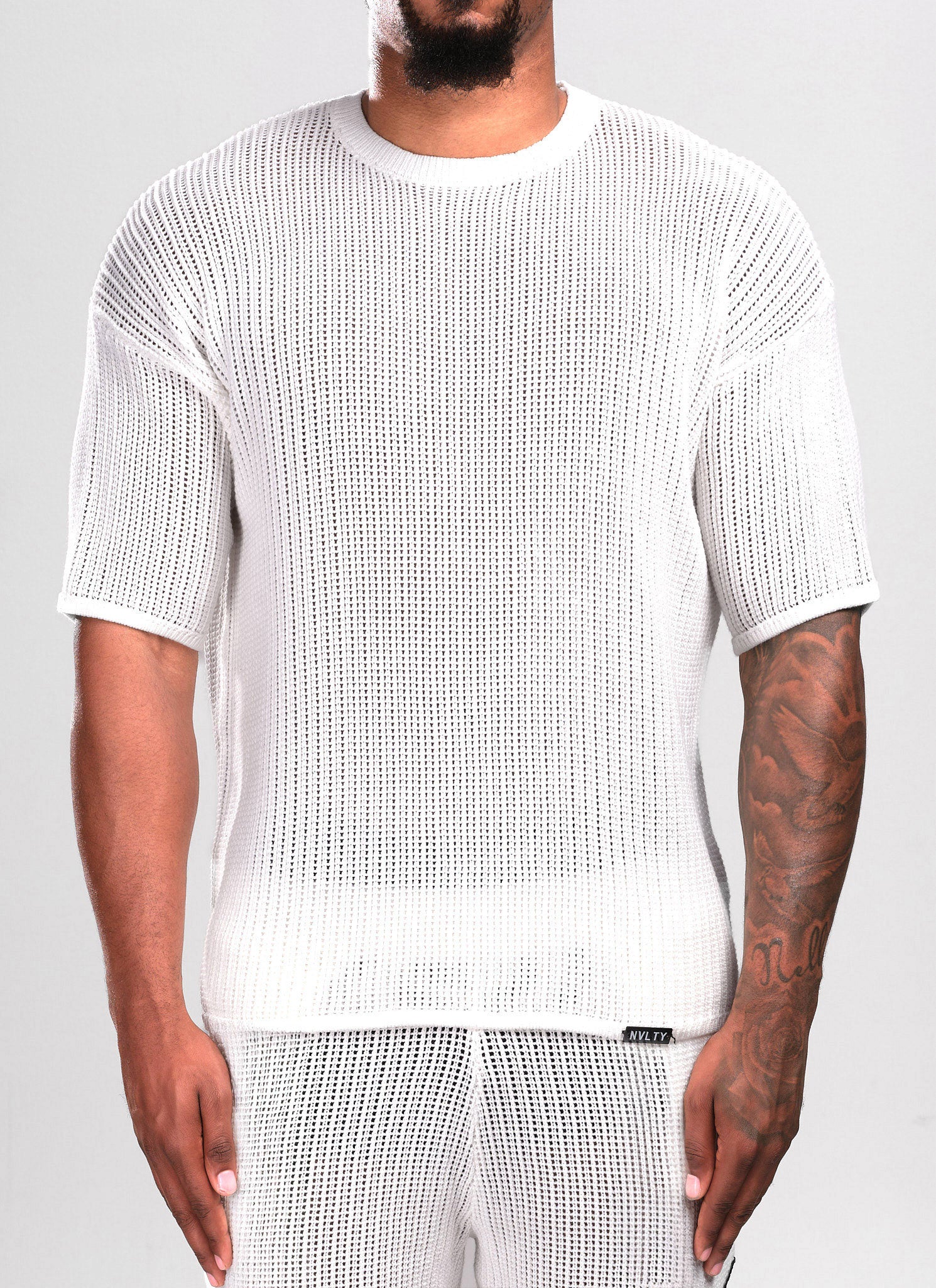 Knitted T-Shirt - Ivory