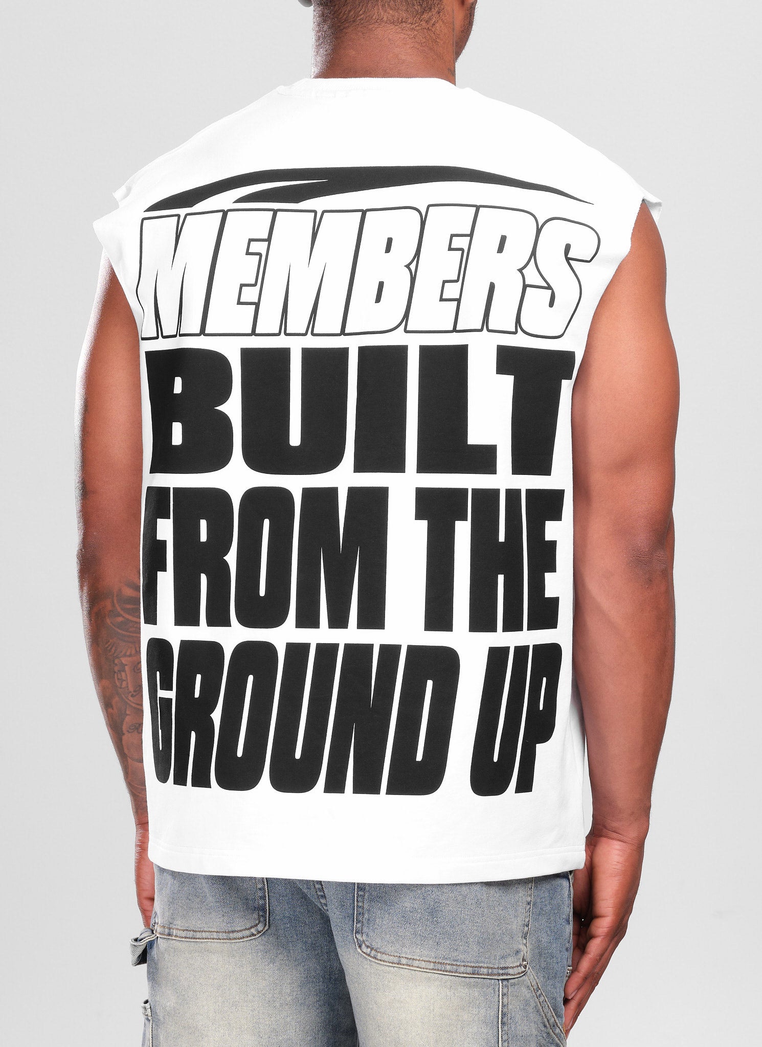 Members Eagle Sleeveless T-Shirt - White