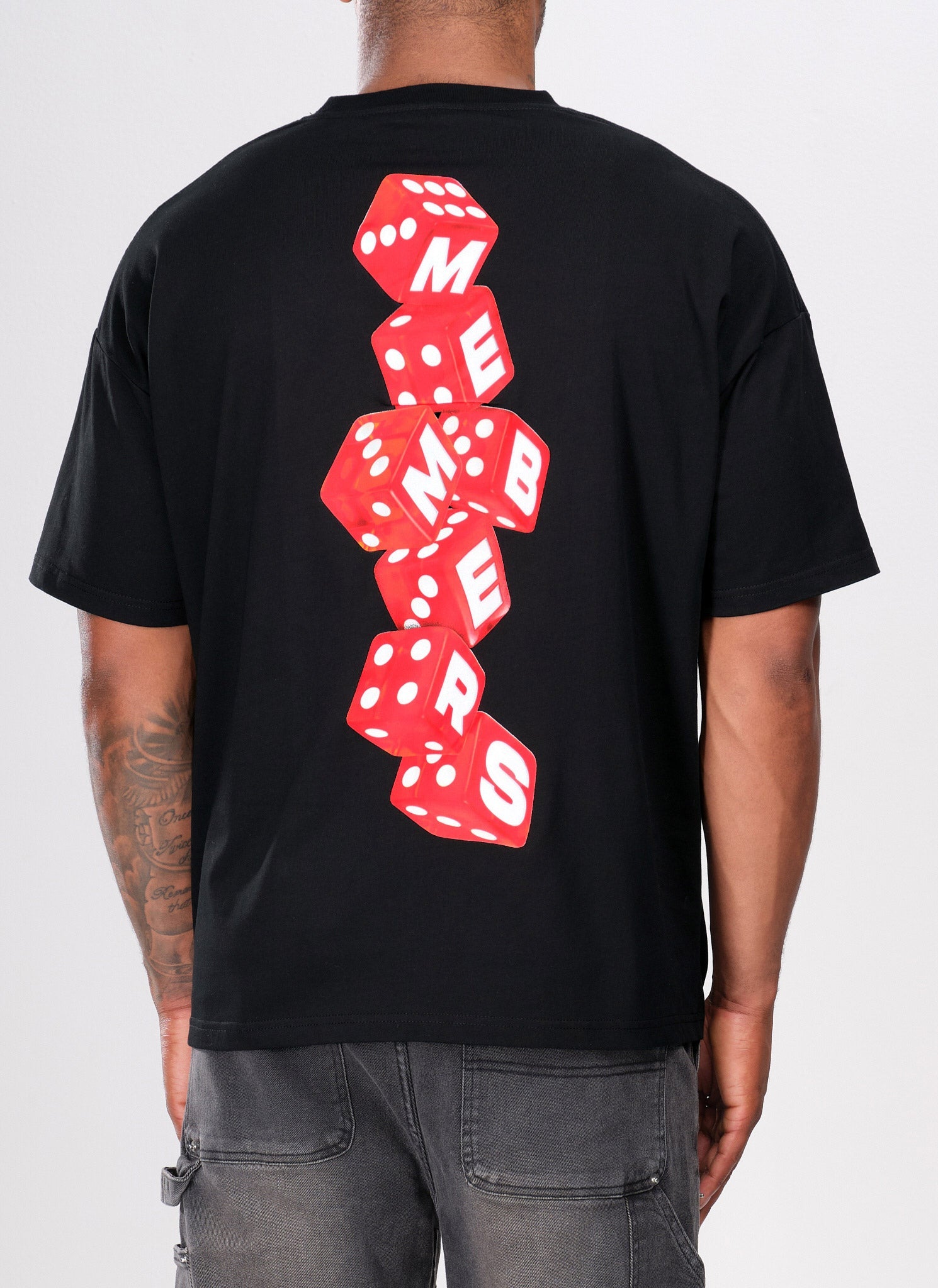Members Dice T-Shirt - Black