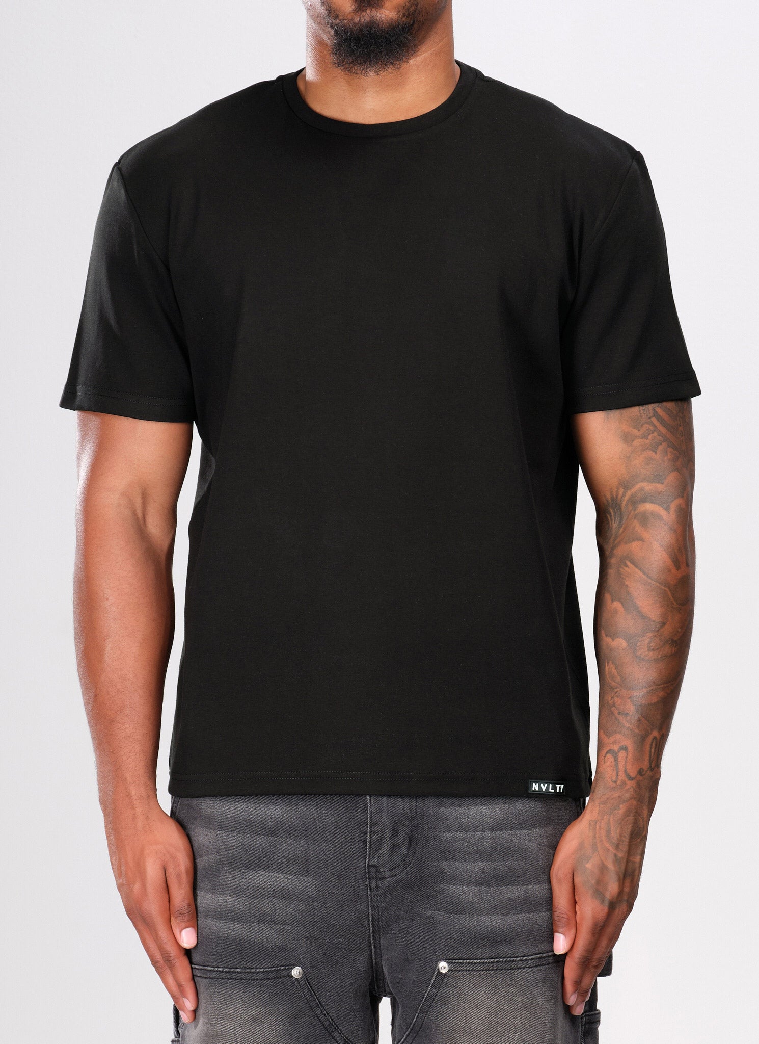Luxe Cotton T-Shirt - Black