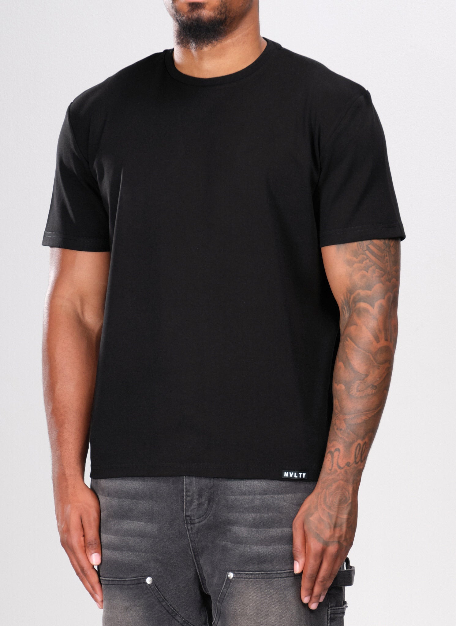Luxe Cotton T-Shirt - Black