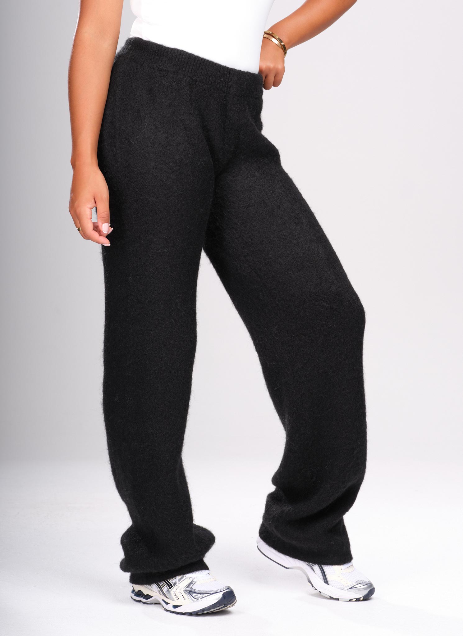 Mohair Joggers - Black