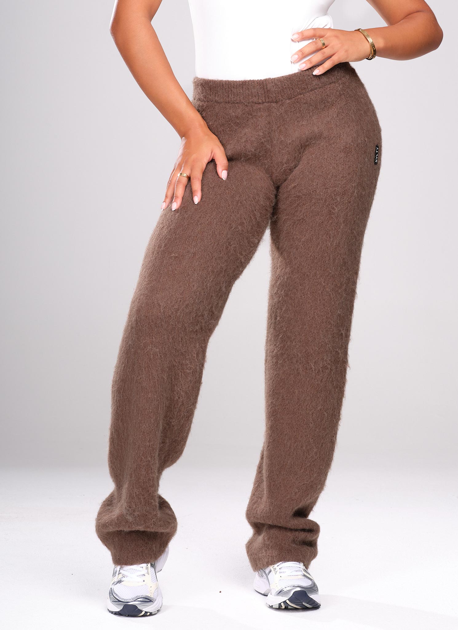 Mohair Joggers - Brown
