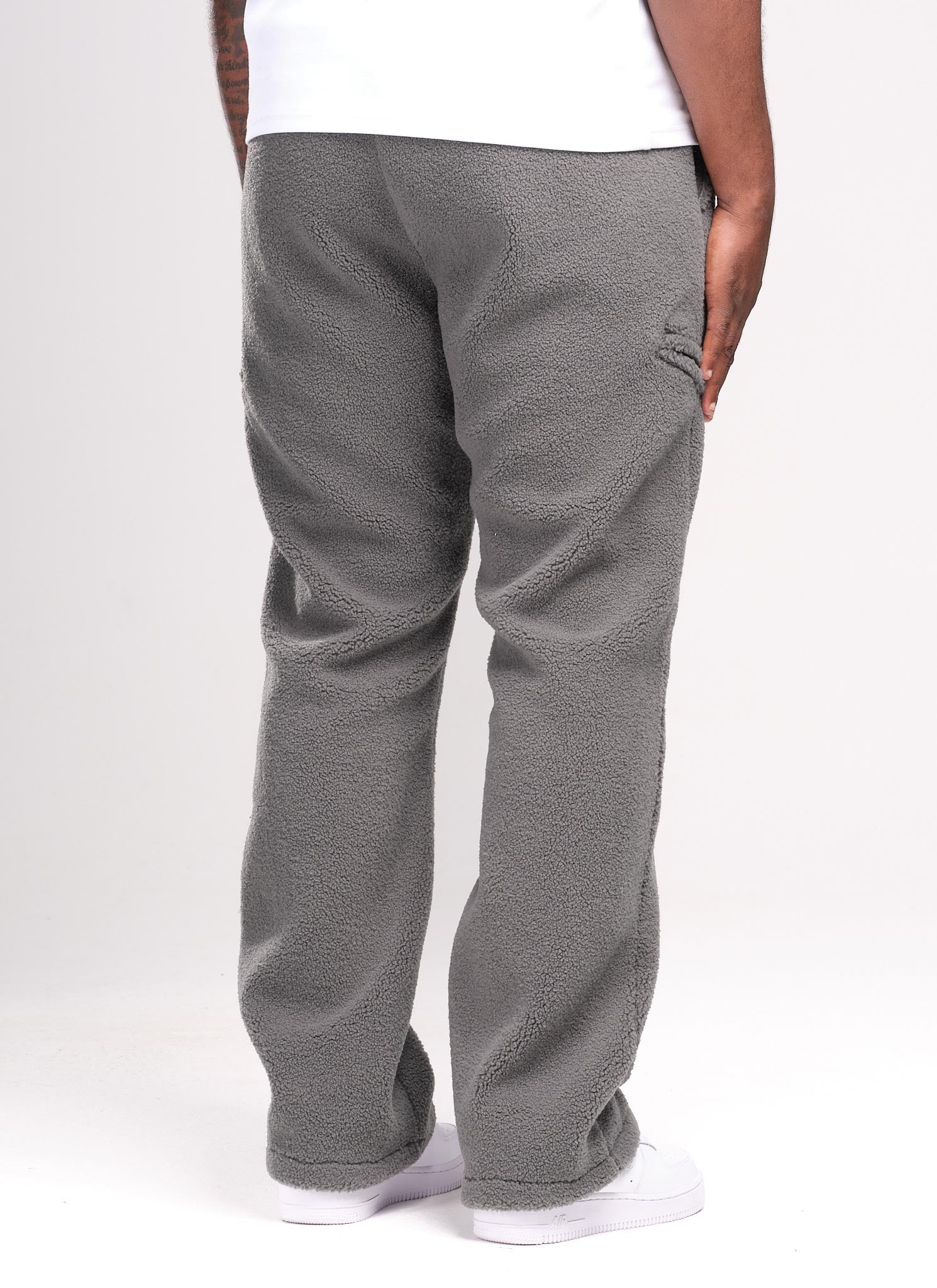Sherpa Zip Joggers - Grey