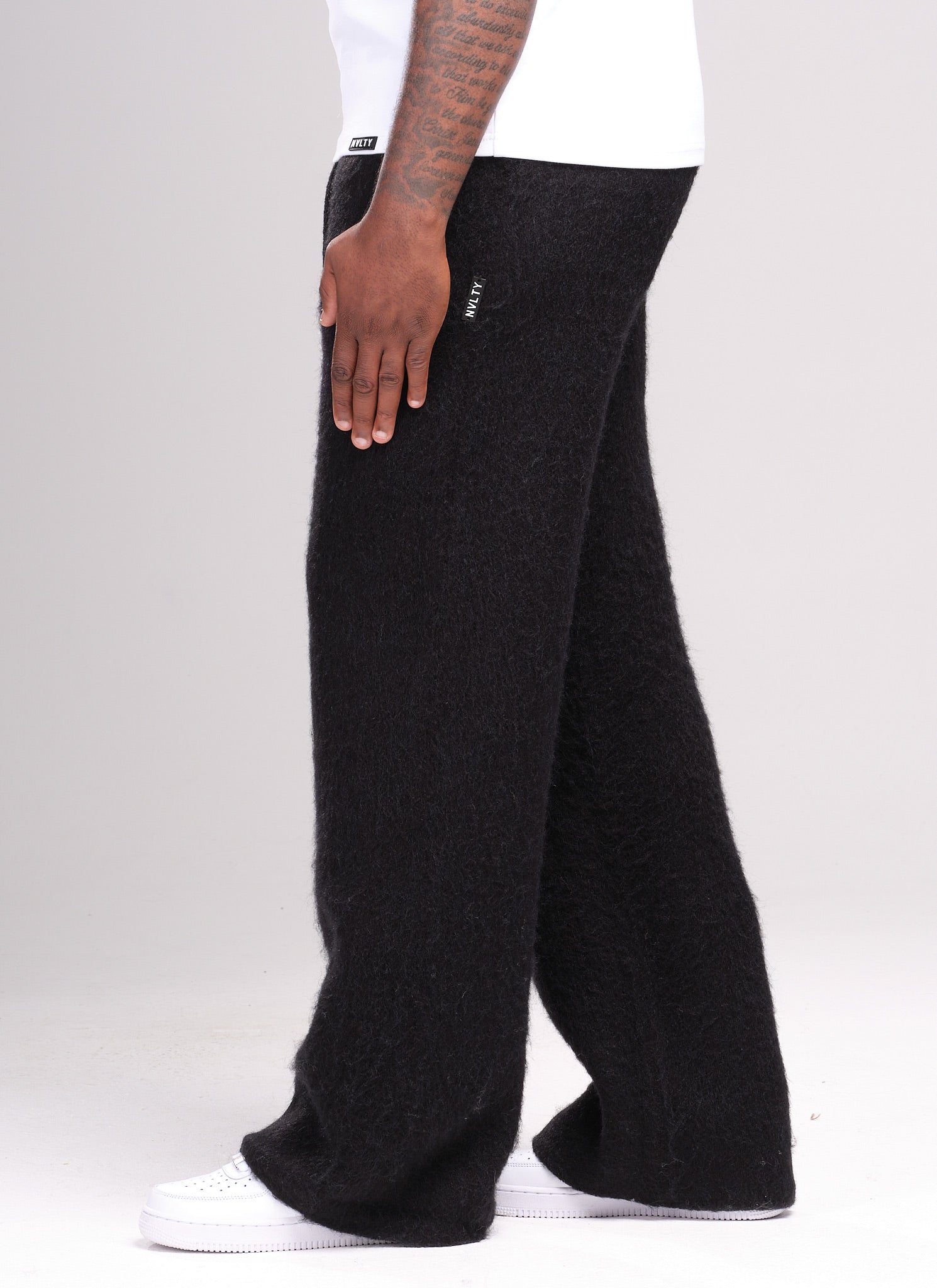 Mohair Joggers - Black