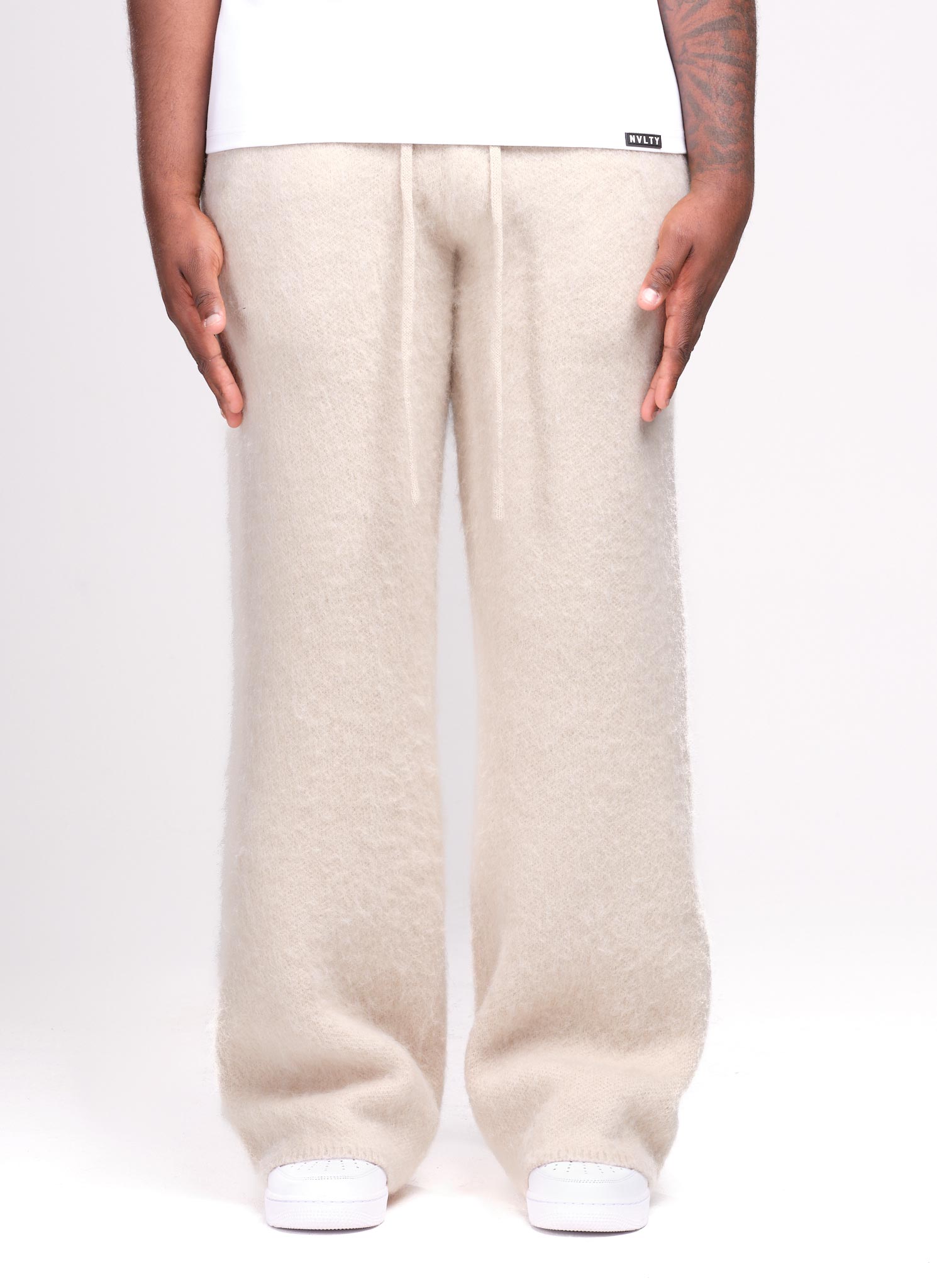 Mohair Joggers - Ivory