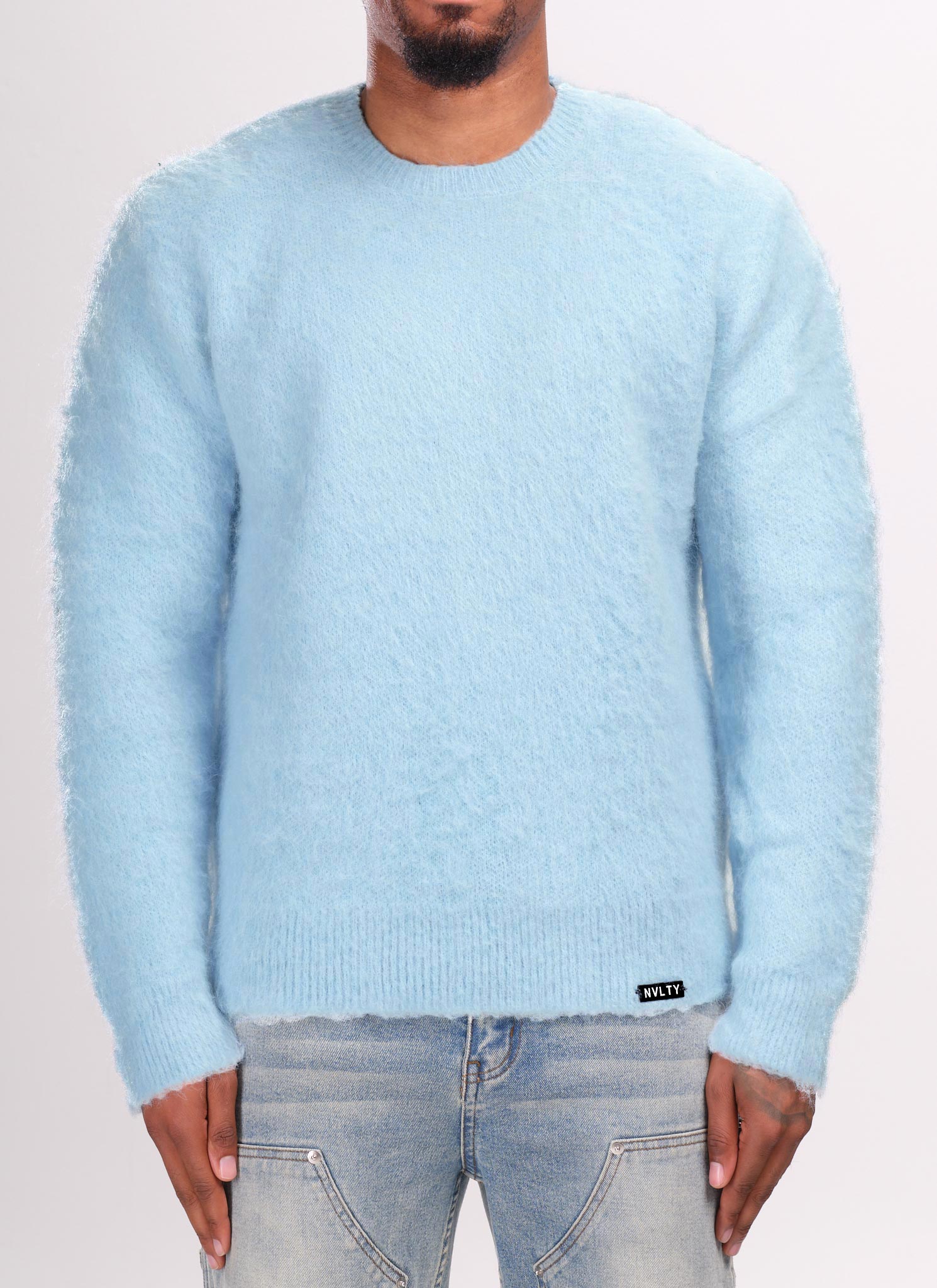 Mohair Sweater - Baby Blue