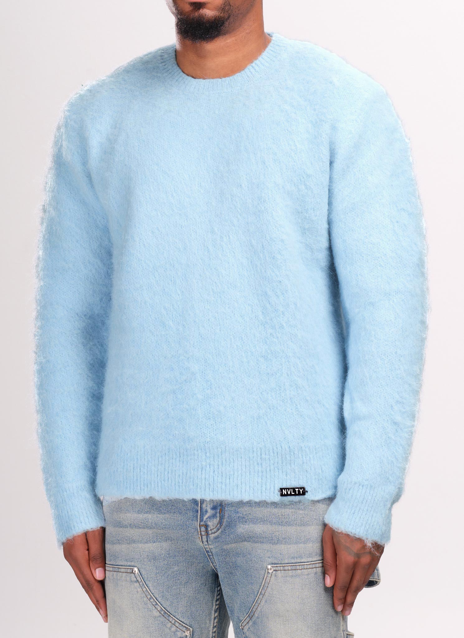 Mohair Sweater - Baby Blue
