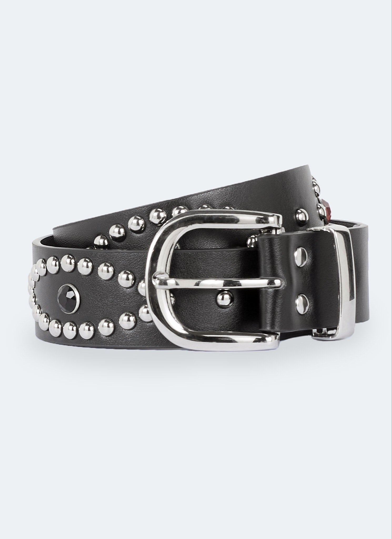 Vintage Studded Belt - Black