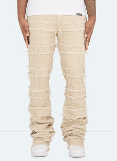 Vintage Flare Thread Jeans - Stein