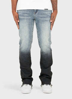 Vintage Flare Deep Fade Jeans - Blau