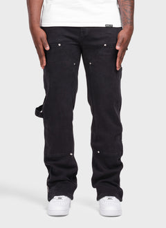 Vintage Carpenter Rivet Jeans - Schwarz