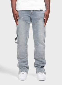 Vintage Carpenter Rivet Jeans - Blau