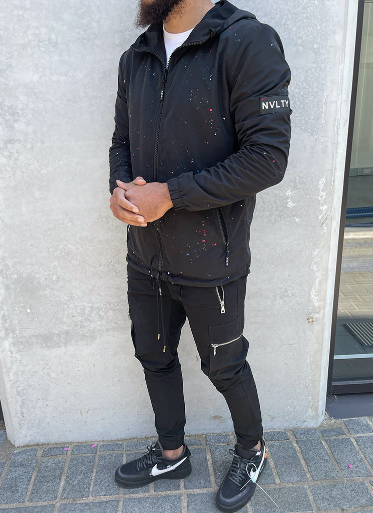 Paint Windjacke – Schwarz