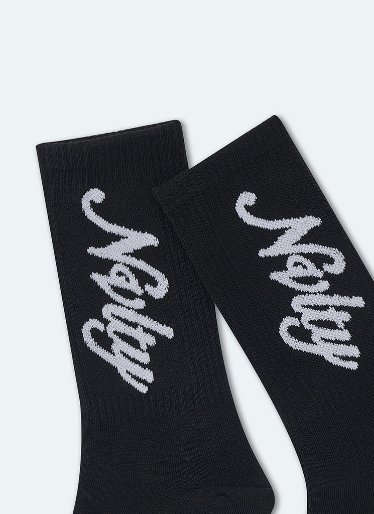 Signature-Socken – Schwarz