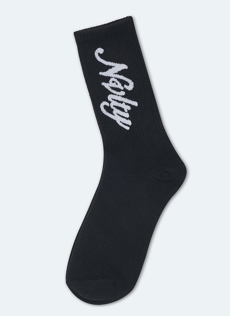 Signature-Socken – Schwarz