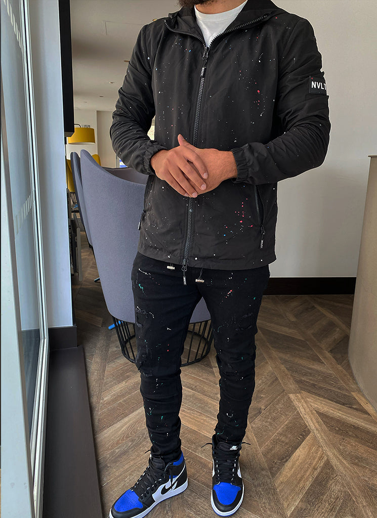 Paint Windjacke – Schwarz