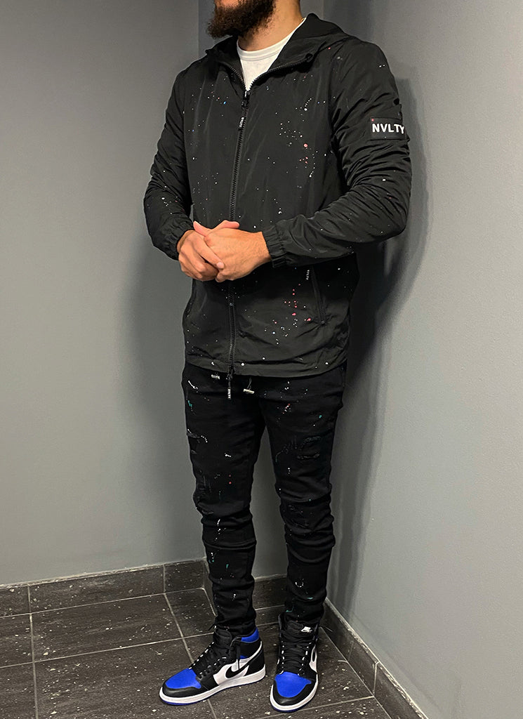 Paint Windjacke – Schwarz